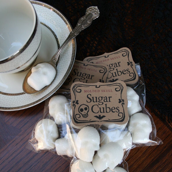 Sugar Cube Skulls - 1 Bag of Four Skulls