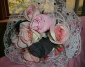 Lingerie Bouquet with Silk Flowers in Lace Bouquet Holder Il_170x135