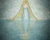 Princess of the lake - Illustration print (size 7" x 5")