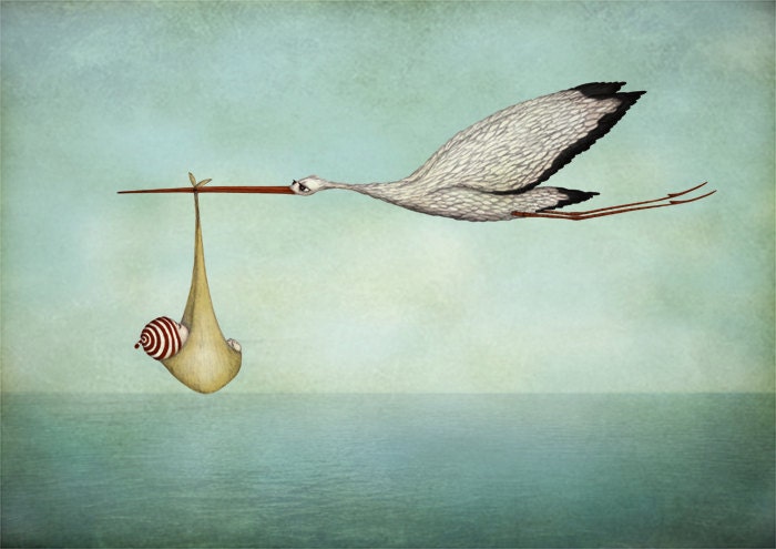 Delivery - Illustration print, largest size (A3, 11.7" x 16.5")