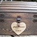 Wedding Card Box - Stained Rustic Wood Fairytale Treasure Chest with CARD SLOT - GoRustic Designs