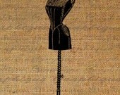 Vintage Dress Form Fashion Dressform Clothing Sewing Digital Image Download Transfer To Pillows Tote Tea Towels Burlap No. 2580