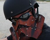 Leather Steampunk Trooper Motorcycle Mask