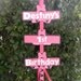 Minnie Mouse Party Sign - Black/Pink/Pink Polka Dots
