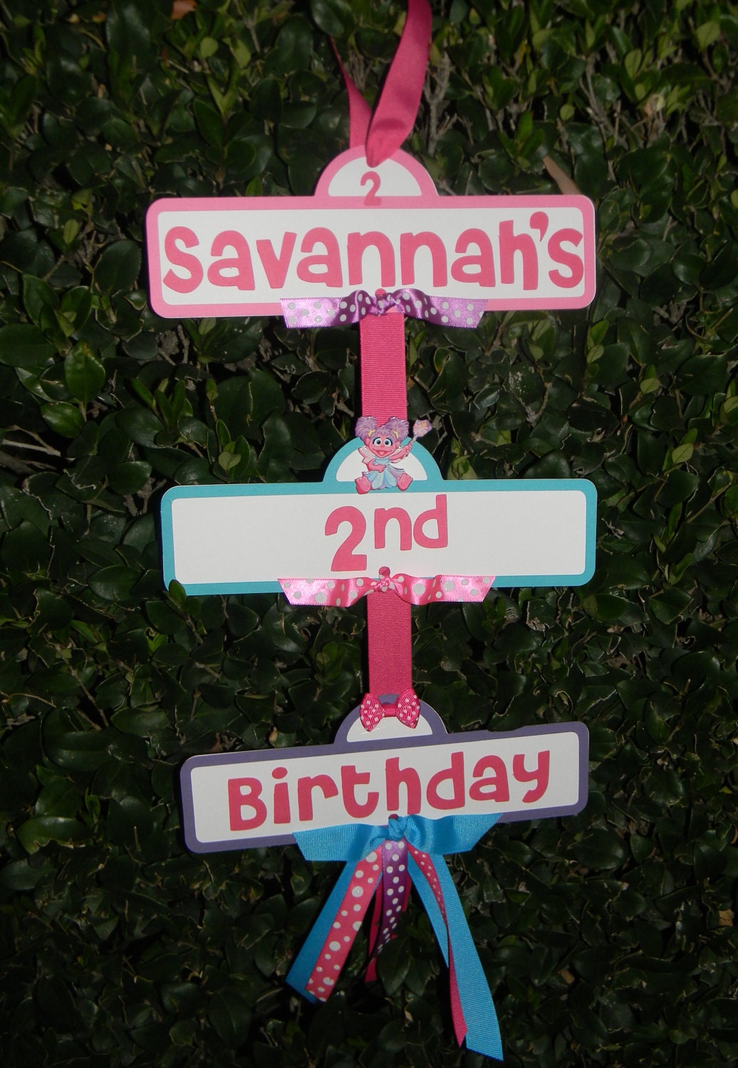 Abby Cadabby/Sesame Street Birthday Party Sign