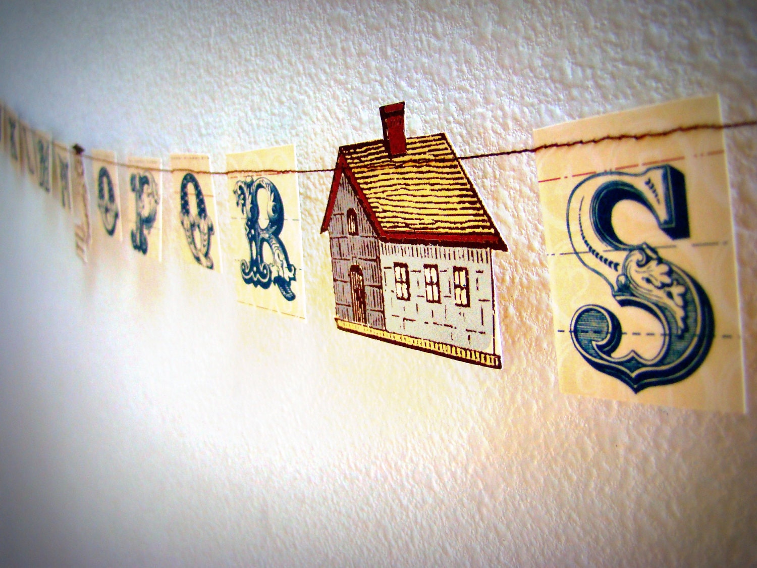 ABC garland -teacher's gift perhaps