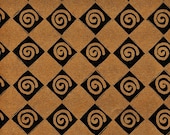 Scrapbooking  Collage Card Making Artist Papers Black and Copper 18x24 Sheets in "Twist & Shout" Design