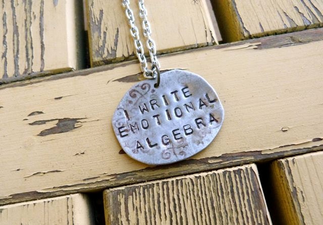 I Write Emotional Algebra Necklace