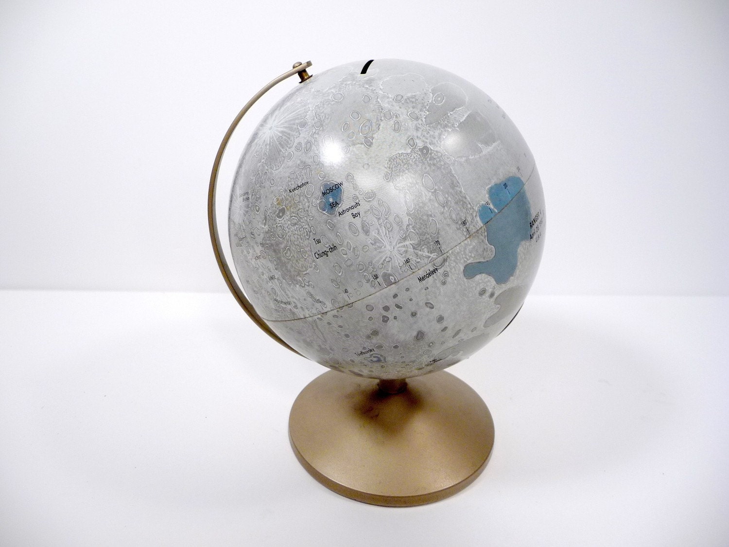 Vintage 1963 Moon Globe Bank