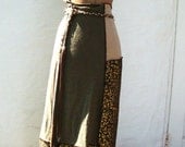 Custom Eco Wrap Skirt/ Upcycled T-Shirt Wrap Skirt/ Custom Clothing