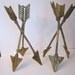 Pair of Brass Arrow Trios
