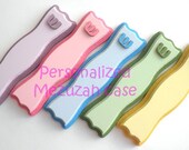 Personalized children's Mezuzah Case  -kids Mezuzah- Custom mezuzah with your child's name or initial for children and babies.