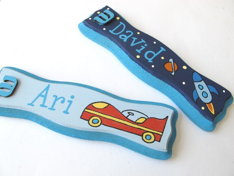 Personalized children's Mezuzah Case  -kids Mezuzah- Custom mezuzah with your child's name or initial for children and babies.