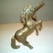 Vintage Unicorn Brass Unicorn Horse Brass Statue Desk Ornament Home Decor Art Paperweight Unique Horse