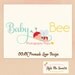 OOAK Premade Character illustrated Logo Design - Adorable Baby in Bee Costume Hand Drawn Photography Small Business Never Resold