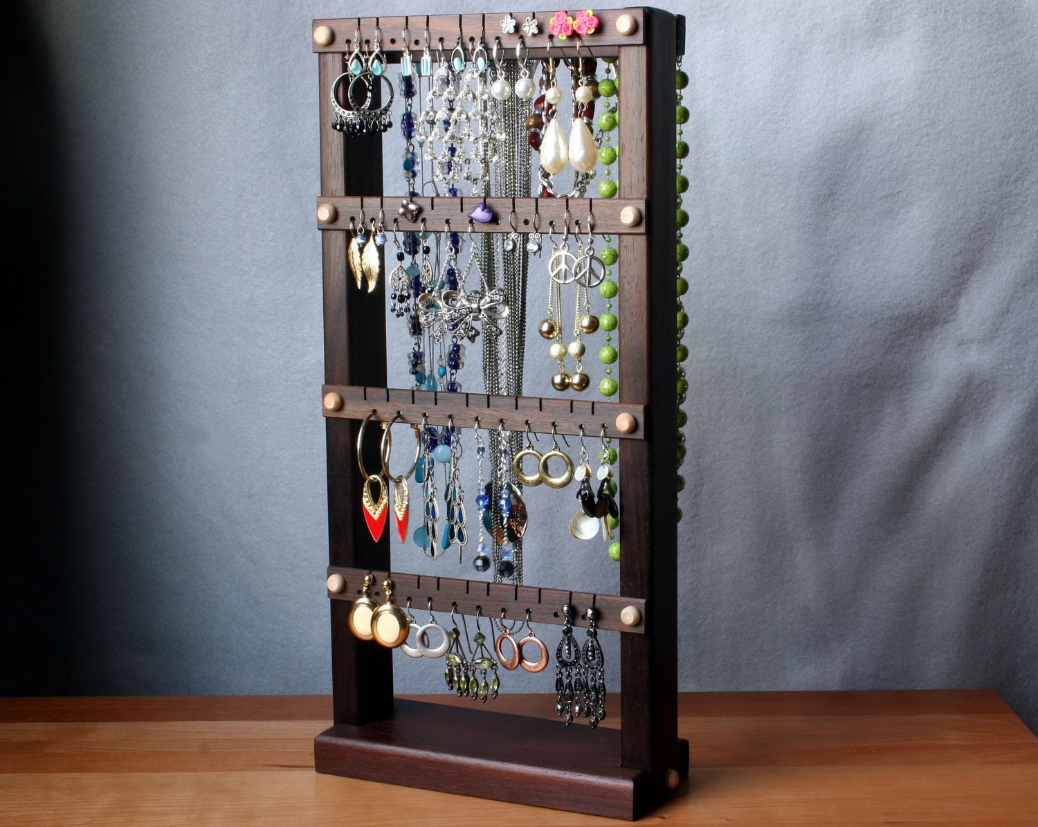 Diy earring and necklace holder 