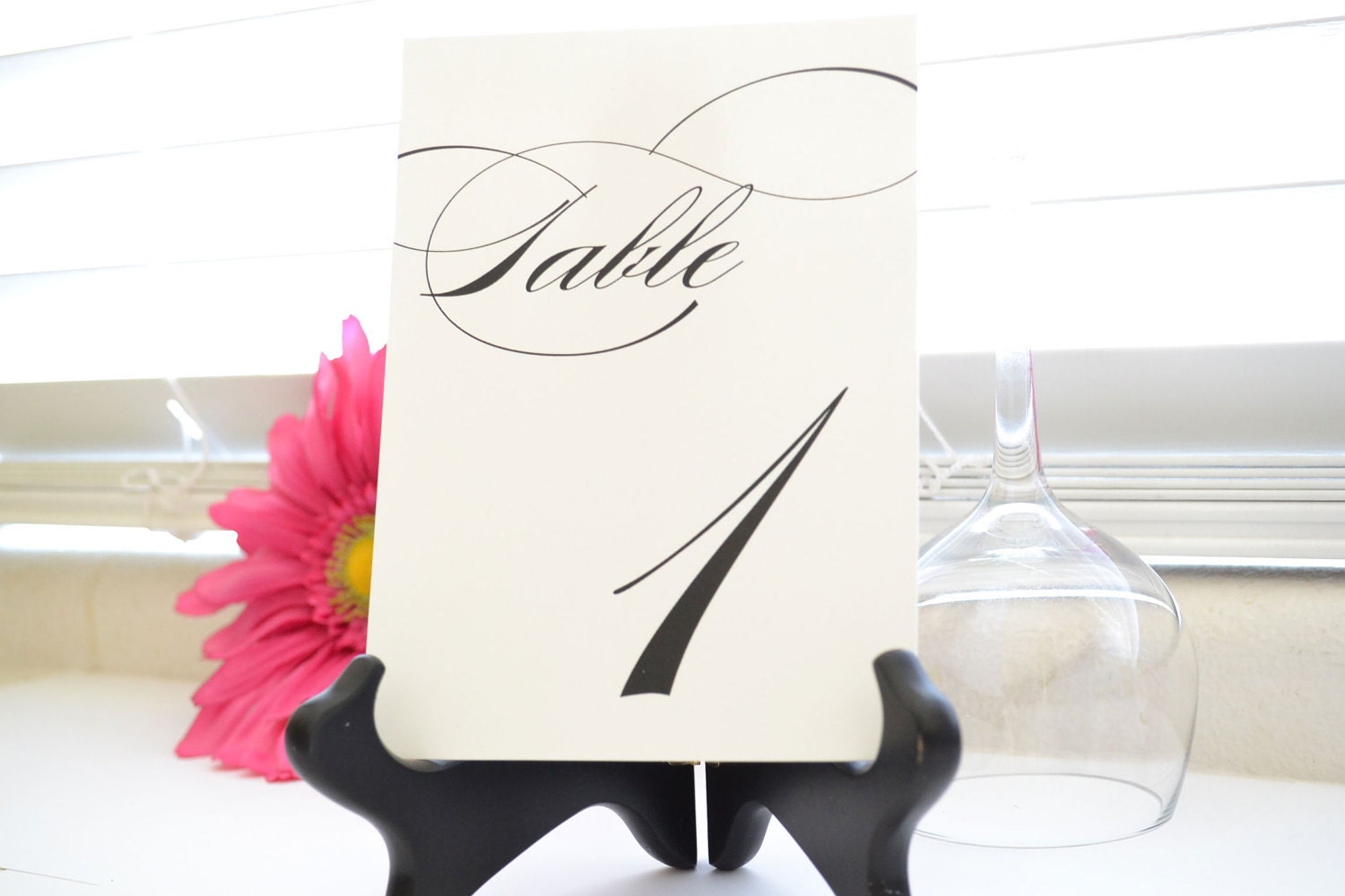 Table Numbers - Customizable Colors, Set of 10