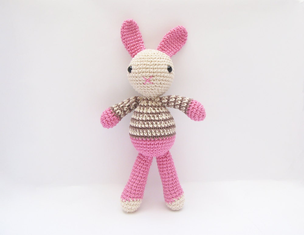 Amigurumi Easter Bunny Crochet Lilly Pink Toy Easter Gift for Kids