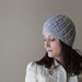 Grey Winter Crochet Hat for Women (Adult Beanie Super Soft lightweight)