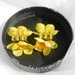 Yellow Orange Flower Claw Clips