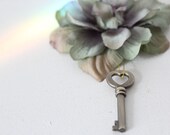 Wedding Boutonniere, Key To My Heart, Flower and Key, Wedding accessories, Groom, Ivory,  Blue, Father of the bride, Corsage, blue