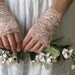 Lace Gloves, wedding accessory CREAM, bridal accessory, fairy, ivory