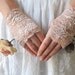 Lace Gloves, wedding accessory CREAM, bridal accessory, fairy, ivory