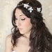Woodland Flower Crown, Fairy Wedding, White Tiara, wedding accessory, bridal headpiece, flower girl - MARYL -