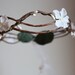 Woodland Flower Crown, Fairy Wedding, White Tiara, wedding accessory, bridal headpiece, flower girl - MARYL -