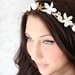 Seashells Starfish & Jasmin, Beach Wedding Flower Crown, White Tiara, wedding accessory, bridal headpiece - LAYLA -