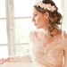Flower Crown, White or Ivory, wedding headpiece, head wreath in white, hair accessories, bridal, flower girl -DOVE-