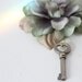 Wedding Boutonniere, Key To My Heart, Flower and Key, Wedding accessories, Groom, Ivory,  Blue, Father of the bride, Corsage, blue