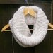 women scarves in cream  infinity scarf knit