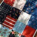 Reserved for Tara-Quilted Table Runner Moda Bar Harbor Nautical and Patriotic Patchwork Red White and Blue