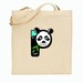 Canvas Tote Bag with Animal Initials - Kids Tote Bag - Personalized Tote Bag - Gift Bag - Party Favor