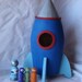 IN STOCK - Rocket, Aliens & Astronaut Wood Pegs - Hand Painted