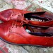 Vintage 1980s Brown Leather Oxford Flats 8