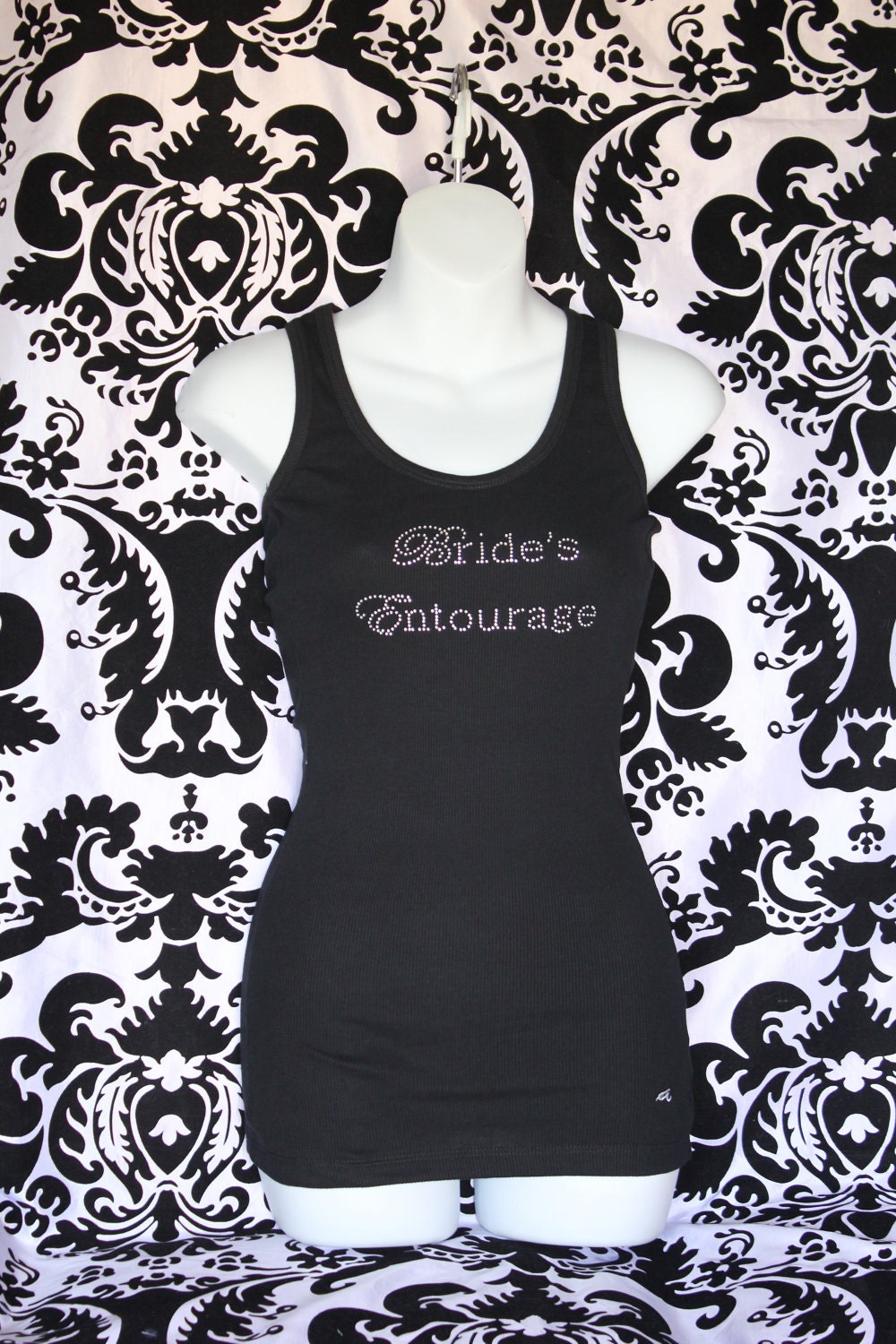 Brides Entourage Chic Rhinestone Tank Top or Tee sizes SM - 3xl ---All colors Available---