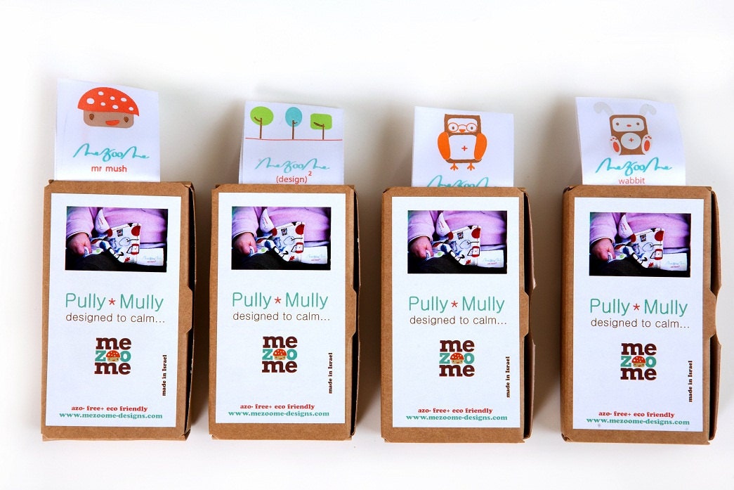 Mezoome Pully Mully Tag Rag with pacifier holder