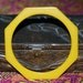 Vintage Bakelite Butterscotch Octagonal Bangle Bracelet Gorgeous geometric Design