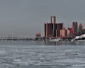 Good Morning Detroit - daytime panoramic fine art print