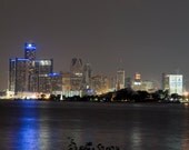 Resurgance - Panoramic giclee fine art print featuring Detroit's skyline
