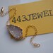 Druzy Bracelet, White and Gold