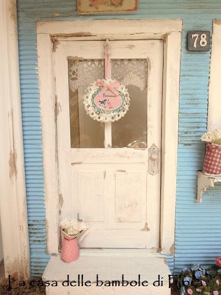 Door welcome plaque - 1/12 dolls house dollhouse miniature