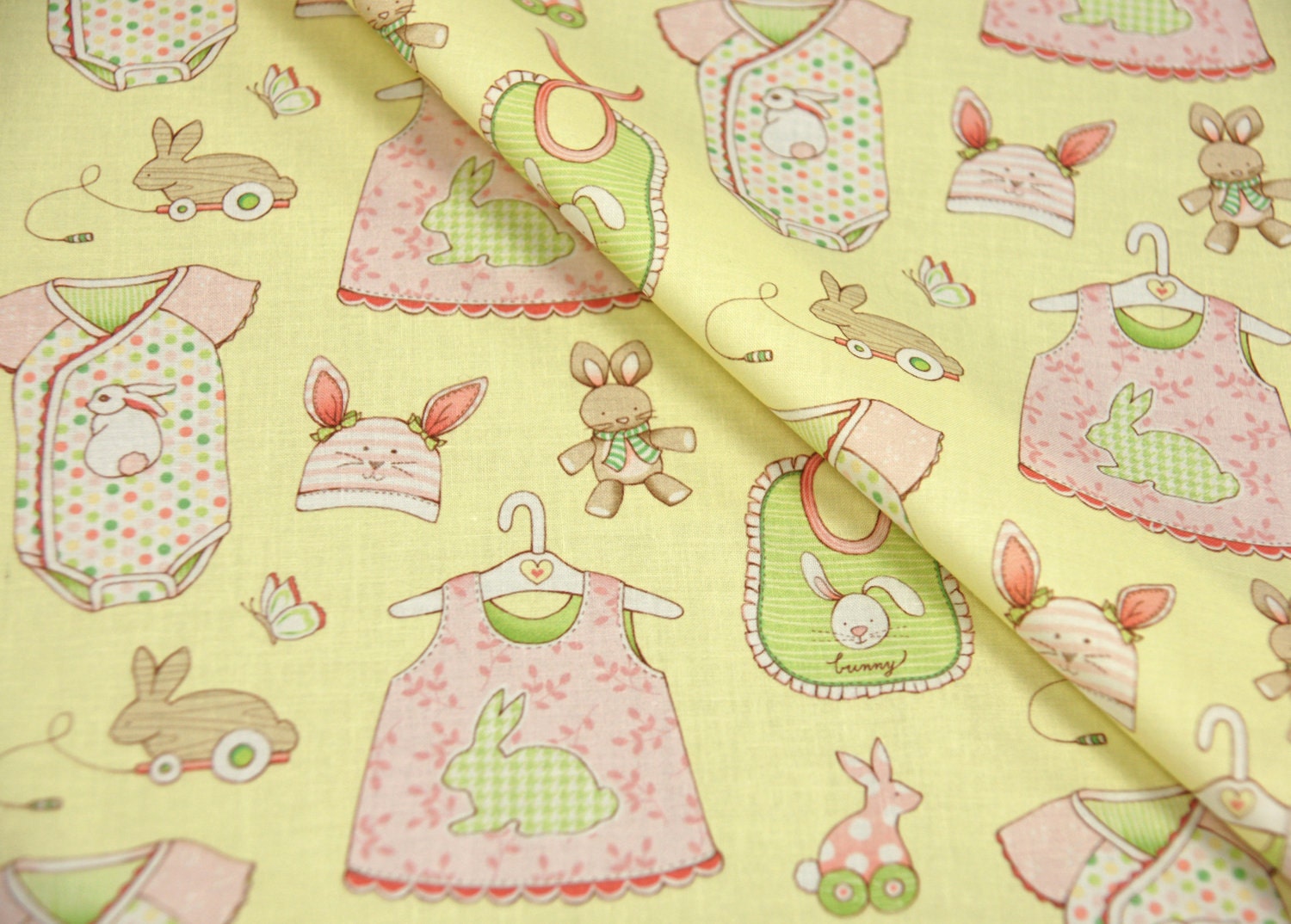 Bunnies for Baby  -  Original Fabric - Fat Quarter