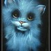 PRE- LULZ Vintage Velvet Painting Kitteh Mint Condition
