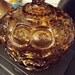 Vintage LE Smith Brown Glass "Moon and Stars" Candy Dish