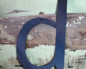 Lowercase Industrial Metal Letter "d" With FREE Shipping