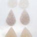 drusy twig earrings in sterling silver- made to order