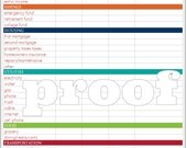 Personalized Monthly Budget Printables